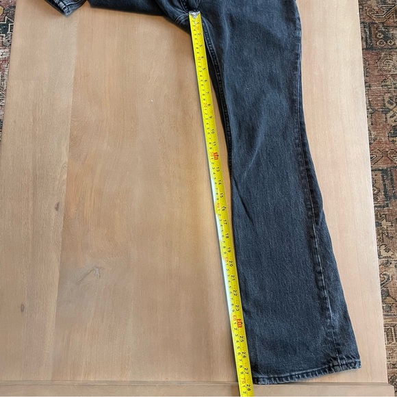 Abercrombie & Fitch Curve Love The 70s Vintage Flare Ultra High Rise Black Jeans - Picture 12 of 13